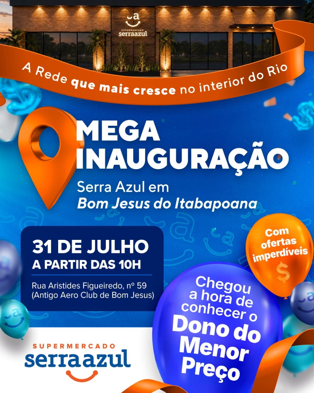 Supermercado Serra Azul de Bom Jesus do Itabapoana 